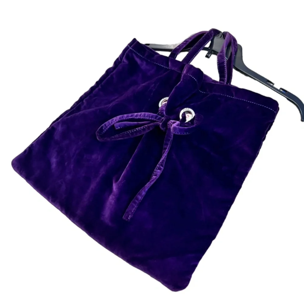 Marc Jacobs Purple Velvet Shopping Bag Tote - Picture 4 of 14
